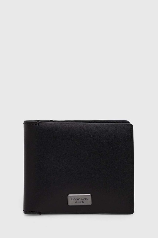 Calvin Klein Jeans bőr pénztárca sima fekete K50K511451