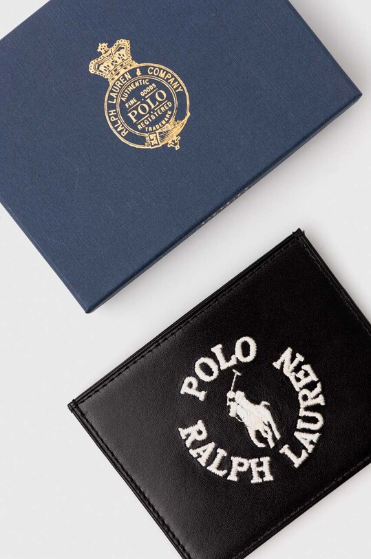 Dodaci Kožni etui za kartice Polo Ralph Lauren 405898661 crna