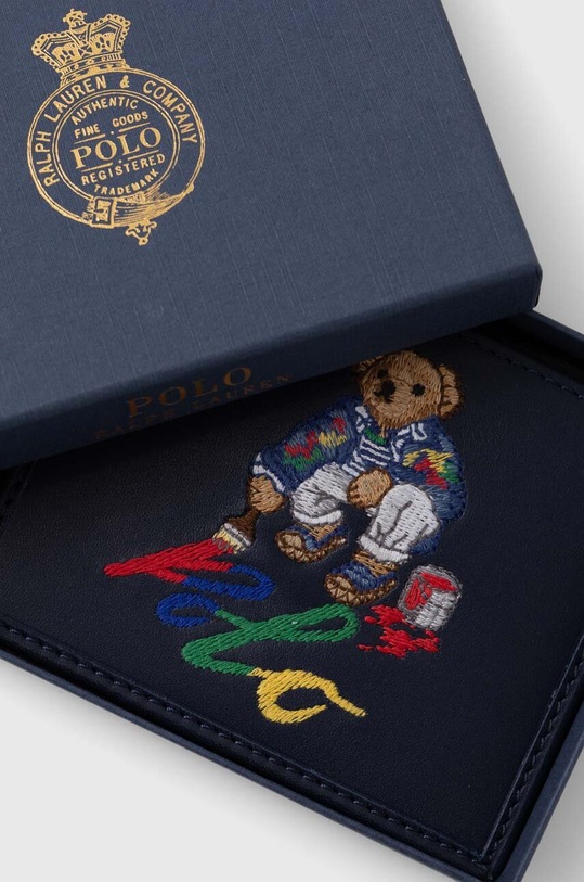 Αξεσουάρ Δερμάτινη θήκη για κάρτες Polo Ralph Lauren 405931695 σκούρο μπλε