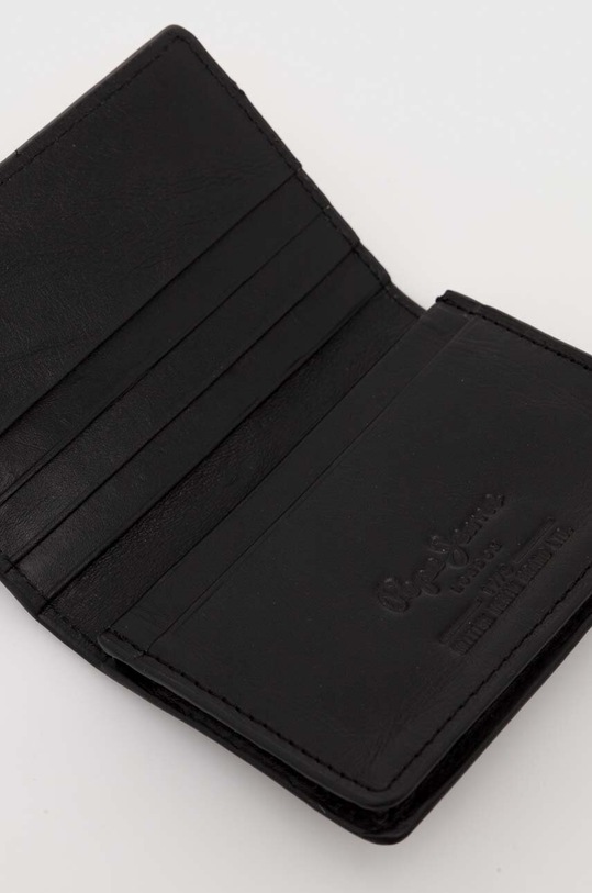 Pepe Jeans portfel skórzany KLAY WALLET PM070381 czarny SS24