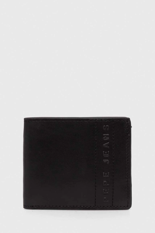 Кожаный кошелек Pepe Jeans KELIAN WALLET кожа чёрный PM070382