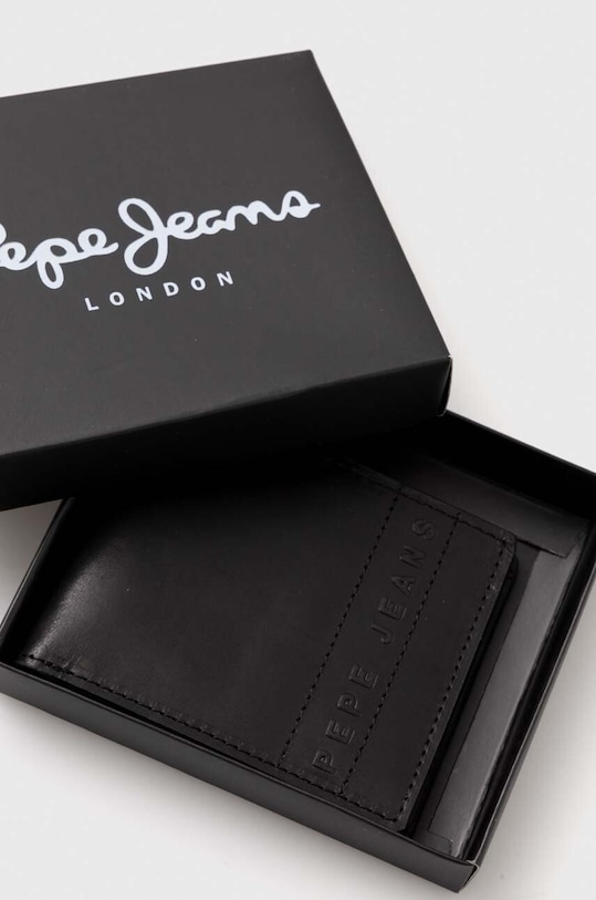 Кожаный кошелек Pepe Jeans KELIAN WALLET чёрный PM070382