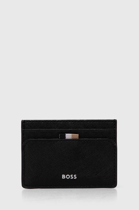 BOSS etui na karty syntetyczny czarny 50517065