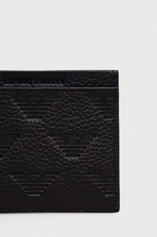 Emporio Armani etui na karty skórzane YEM320.Y142V.NOS czarny SS24