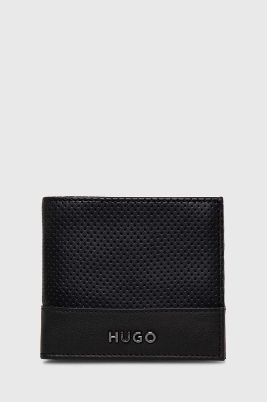 HUGO portofel de piele piele negru 50517392
