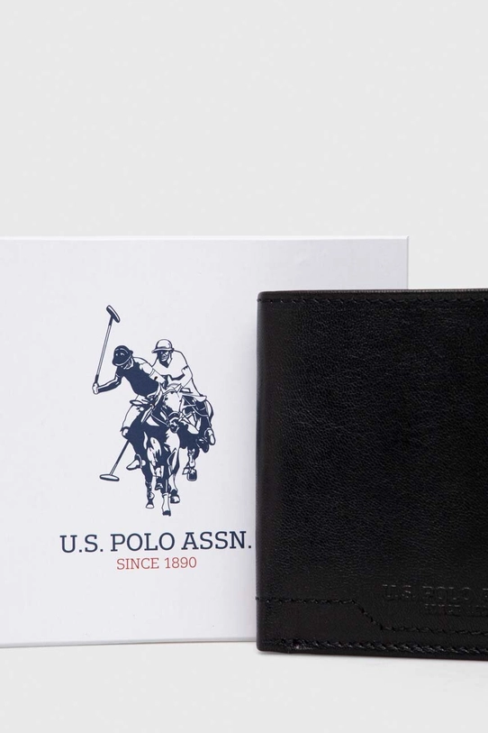 U.S. Polo Assn. portfel skórzany AIUS82351MHA.000 czarny