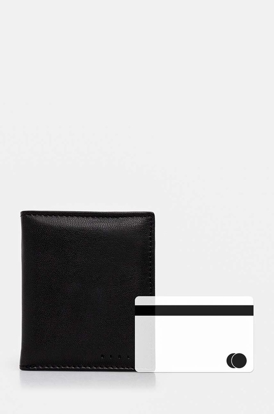 Sisley portofel de piele 6HEDSY02X negru