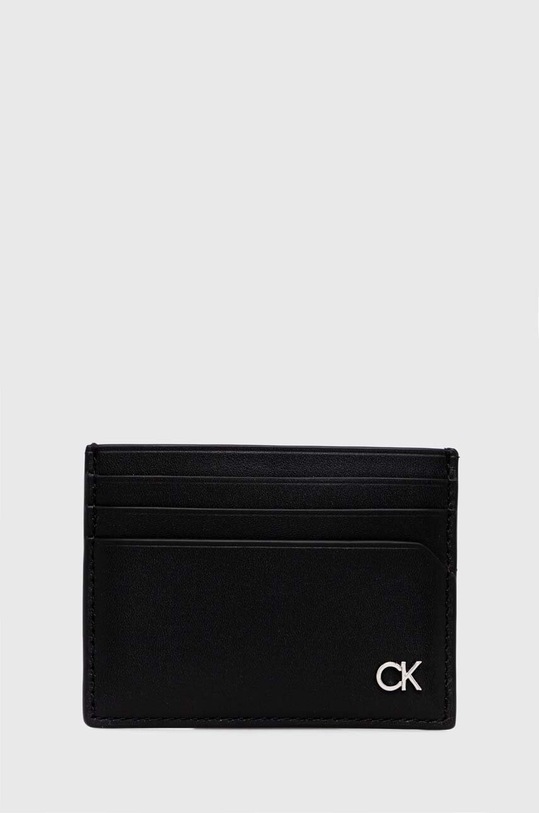 Calvin Klein etui na karty skórzane etui na karty czarny K50K511690