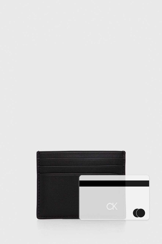 Calvin Klein etui na karty skórzane K50K511690 czarny