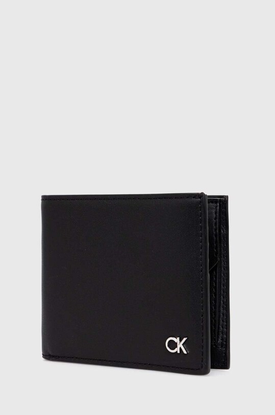 Шкіряний гаманець Calvin Klein K50K511692 чорний SS24
