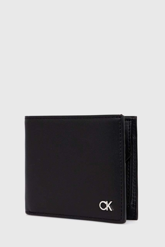 Kožená peňaženka Calvin Klein K50K511692 čierna SS24