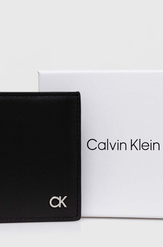 Шкіряний гаманець Calvin Klein K50K511692 чорний