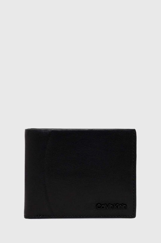 Peňaženka Calvin Klein usňová koža čierna K50K511694
