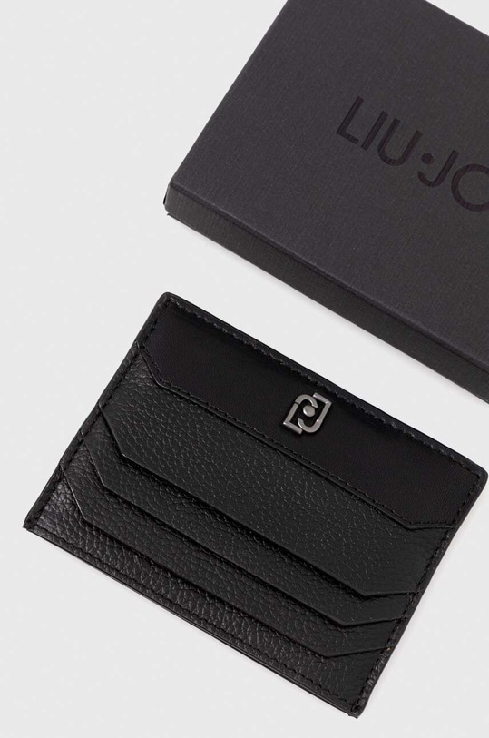 Accessori Liu Jo portacarte in pelle M124P402TOPCARD nero
