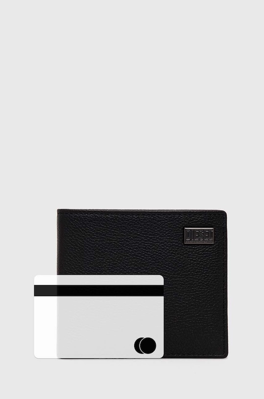 Diesel portfel skórzany czarny X09909.P0685
