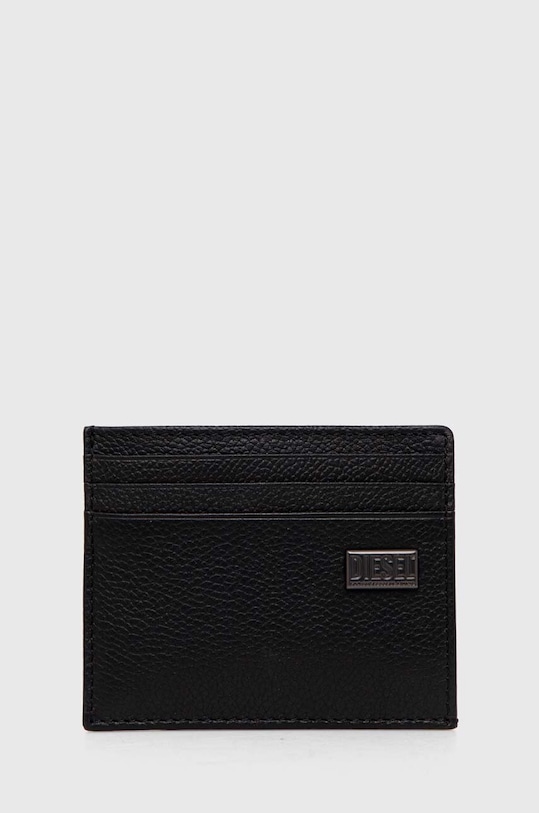 Δερμάτινη θήκη για κάρτες Diesel θήκη για κάρτες μαύρο X09910.P0685