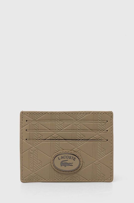 Lacoste card holder husă de card bej NH4397