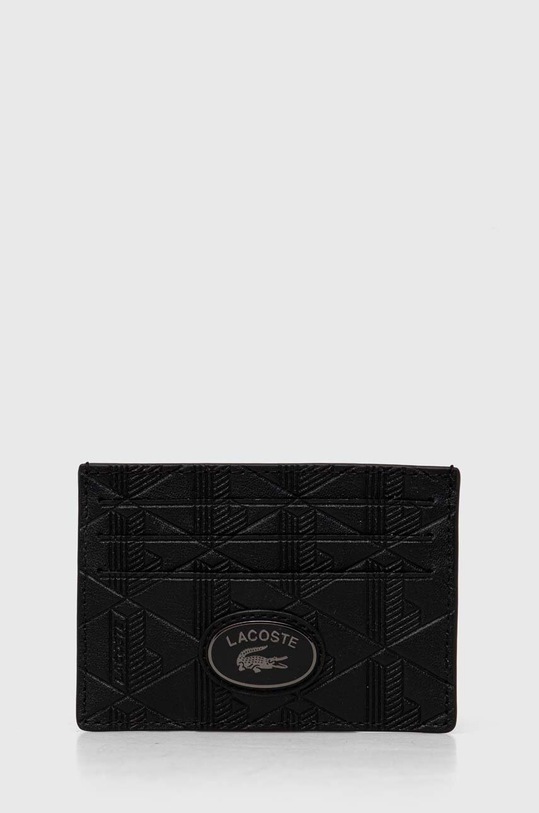 Lacoste portacarte applique nero NH4397