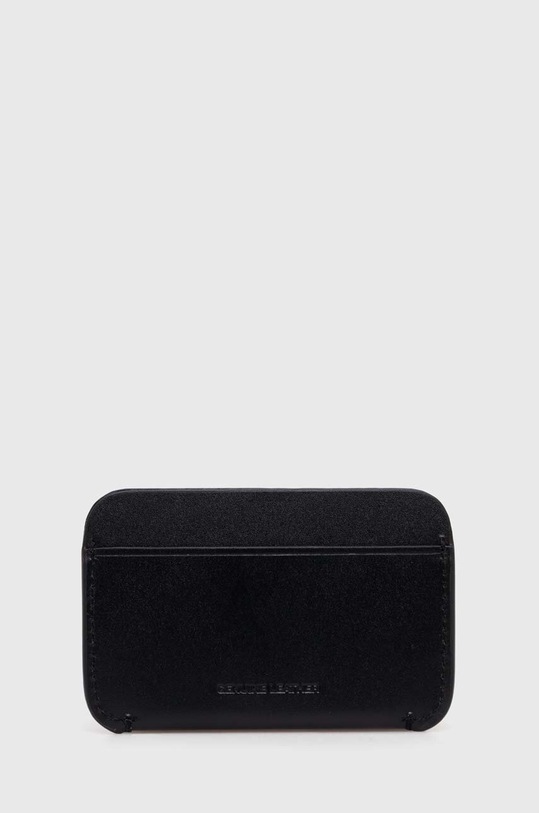Fred Perry leather card holder Burnished Leather Cardholder L4334.102 black SS24