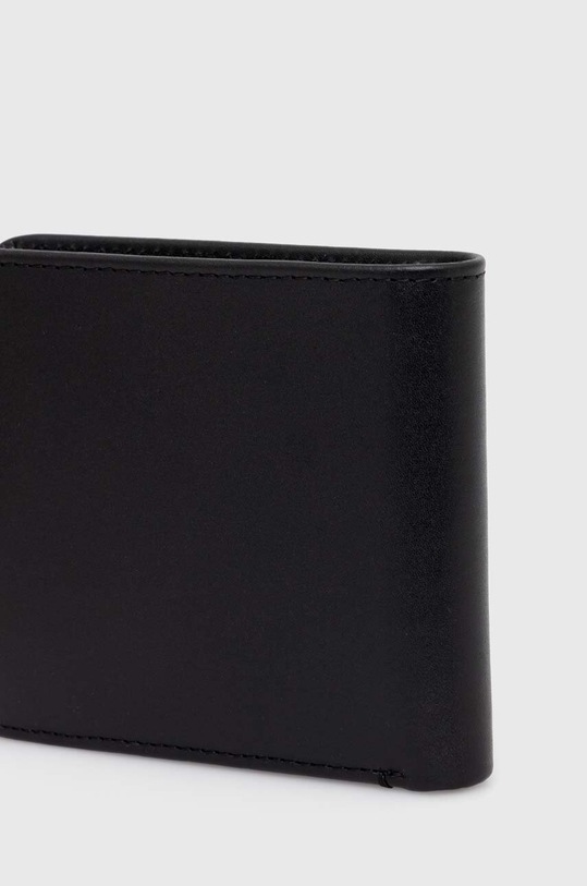 Fred Perry leather wallet Burnished Leathr B'Fold Wallet L5322.102 black SS24