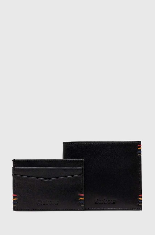 Barbour portfel i etui na karty skórzane Cairnwell Wallet & Cardholder Gift Set