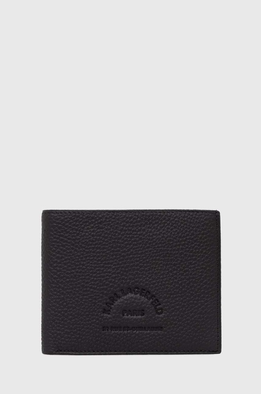 Кожен портфейл Karl Lagerfeld гладка кожа черен 542451.815422