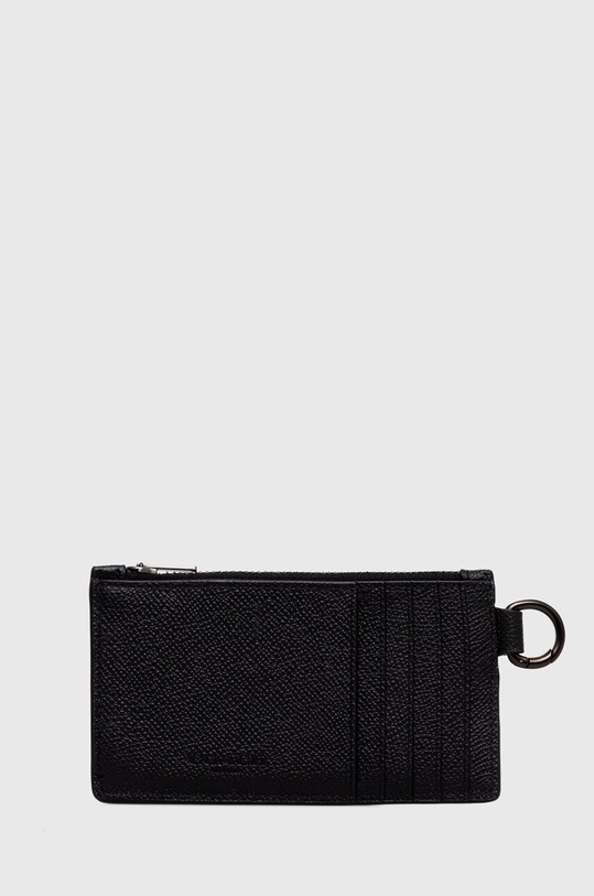 Coach etui na karty skórzane CJ879 czarny SS24