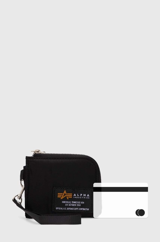 Peňaženka Alpha Industries Label Wallet 108957 čierna