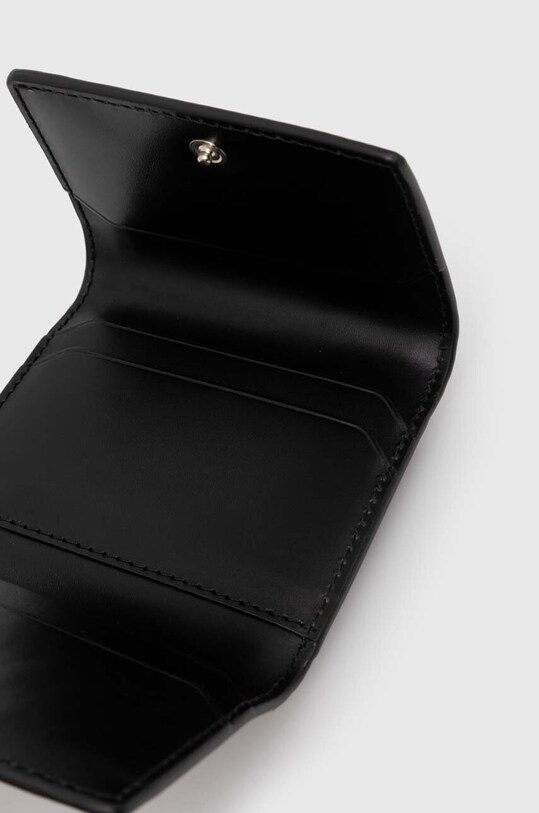 Accessori A.P.C. portafoglio in pelle Compact Lois Small PXBMW.H63453.LZZ nero