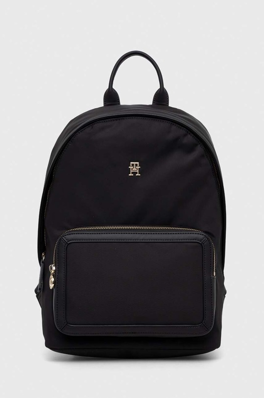 Batoh Tommy Hilfiger hladký černá AW0AW15718