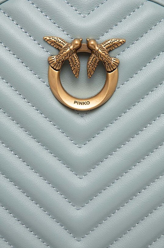 Pinko plecak skórzany niebieski 102530.A1J2