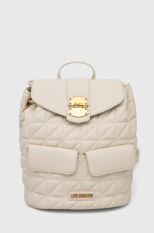 Love Moschino plecak nie mieści A4 beżowy JC4051PP1I