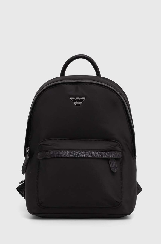 Рюкзак Emporio Armani гладкий чорний Y3L111.YWS1E