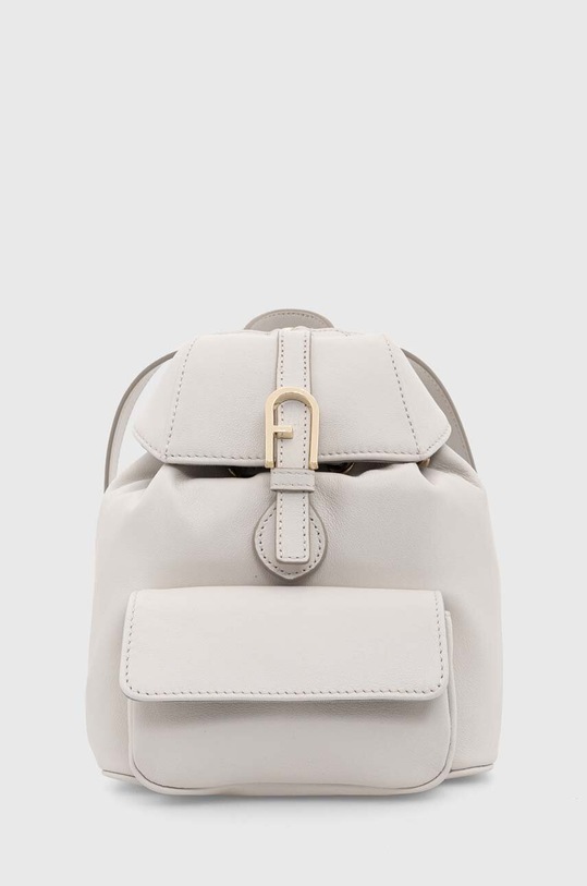 Furla plecak skórzany skóra licowa szary WB01291.BX2045.1704S
