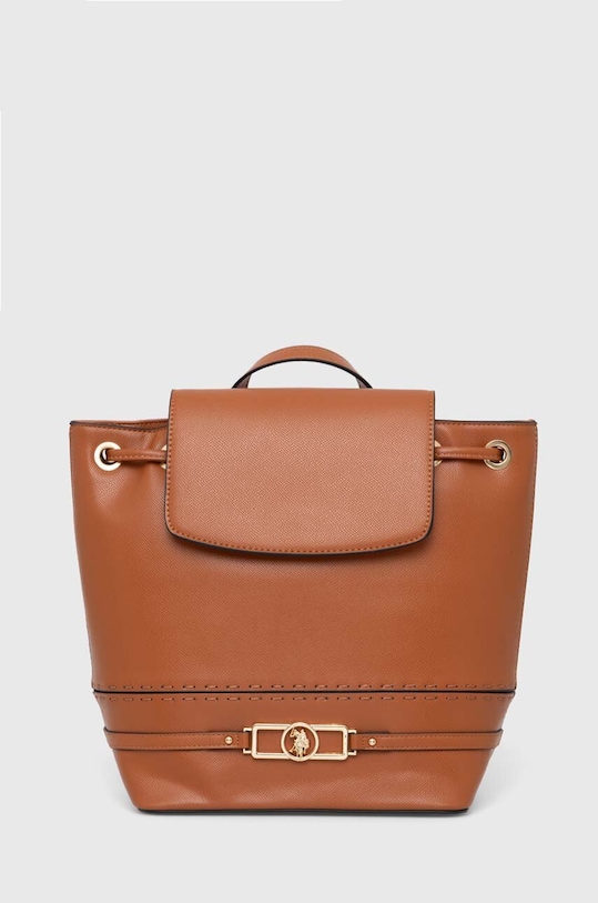 Ruksak U.S. Polo Assn. bez uzorka smeđa BEUQM6427WVP.521