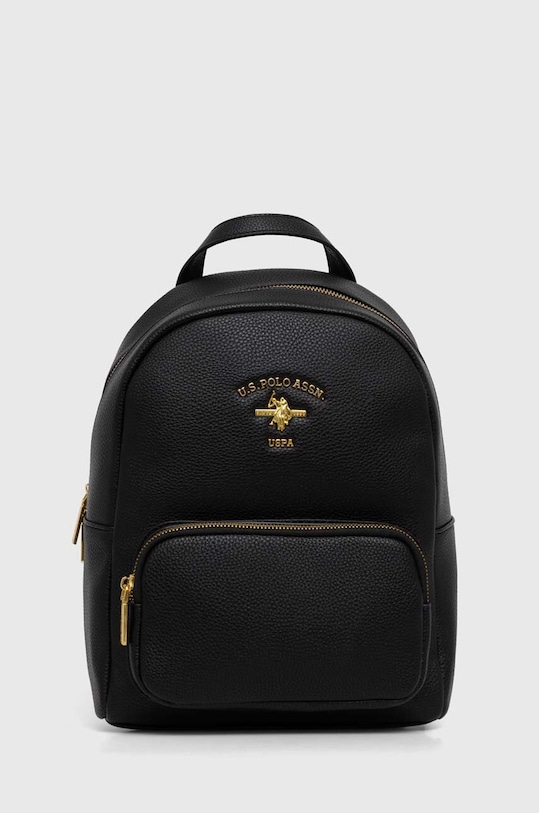 Σακίδιο πλάτης U.S. Polo Assn. απομίμηση λείου δέρματος μαύρο BIUSS6211WVP.000