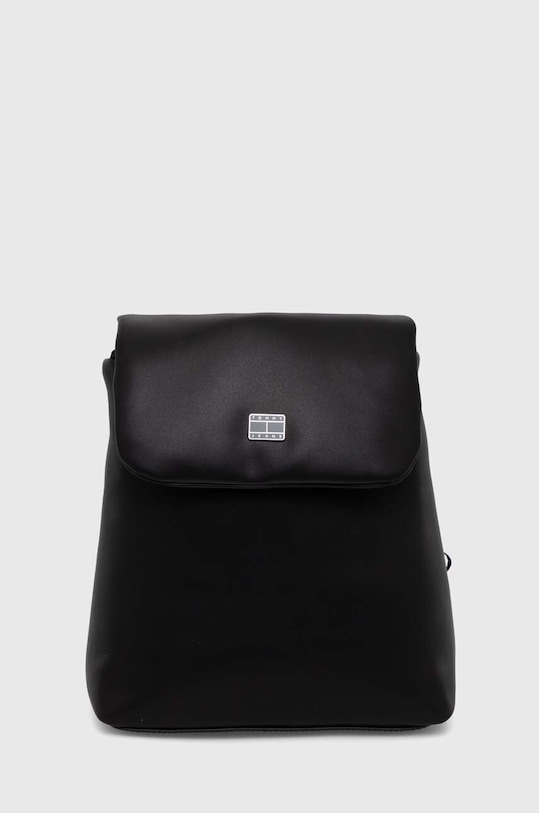 Ruksak Tommy Jeans imitácia kože čierna AW0AW15938