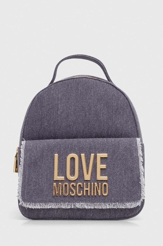 Love Moschino plecak bawełniany tekstylny fioletowy JC4319PP0I
