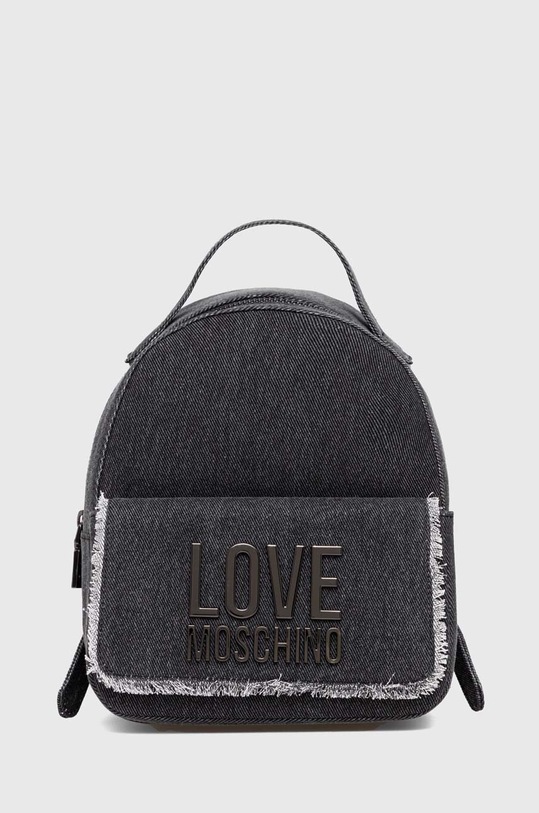 Love Moschino plecak bawełniany tekstylny szary JC4319PP0I