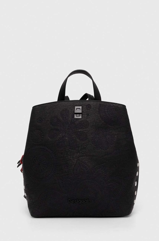Ruksak Desigual imitácia kože čierna 24SAKP25