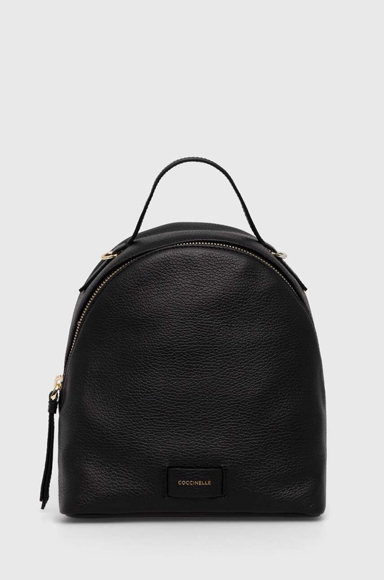 Coccinelle plecak skórzany skóra licowa czarny E5.Q1F.54.01.01