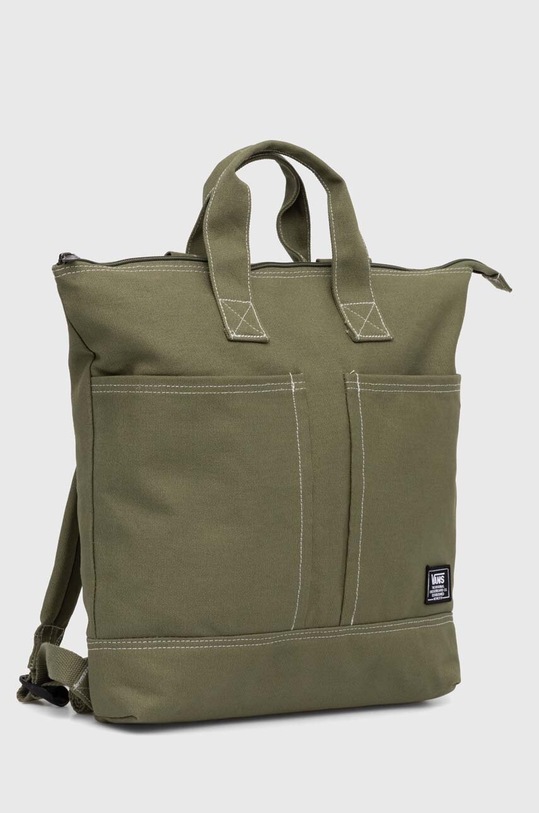 Vans rucsac din bumbac VN000HDEAMB1 verde SS24