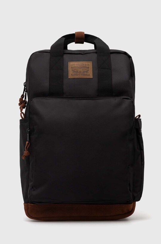 Рюкзак Levi's гладкий чорний D7954.0001