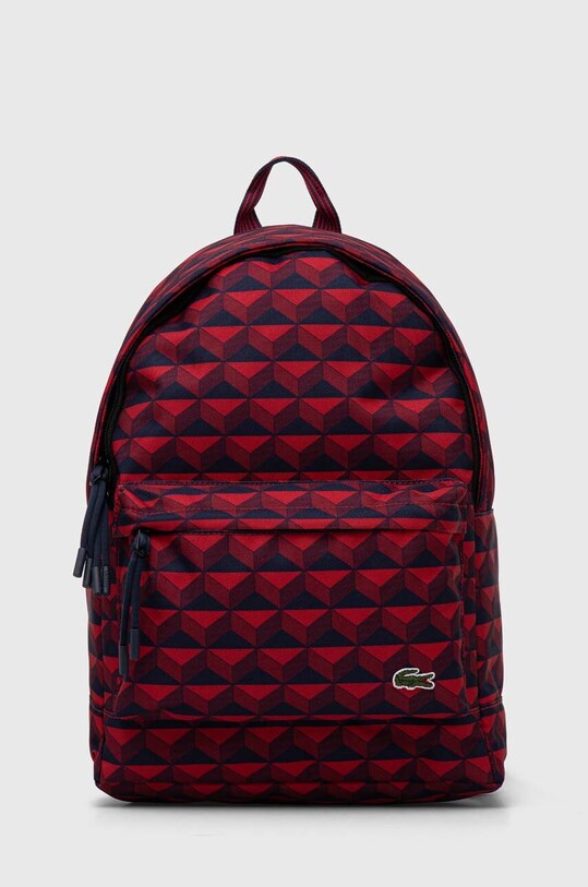 Рюкзак Lacoste узор красный NH4609