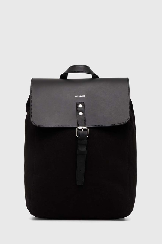 Sandqvist cotton backpack Alva textile black SQA503