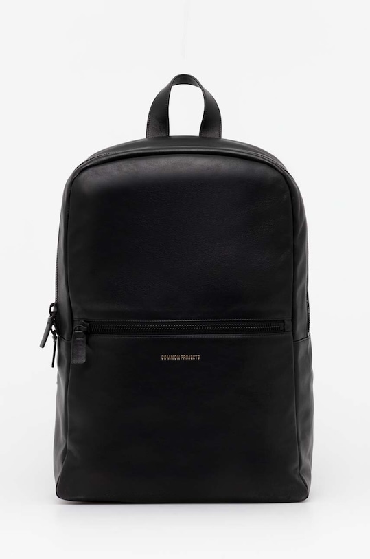 Common Projects zaino in pelle Simple Backpack semplice nero 9192.7547