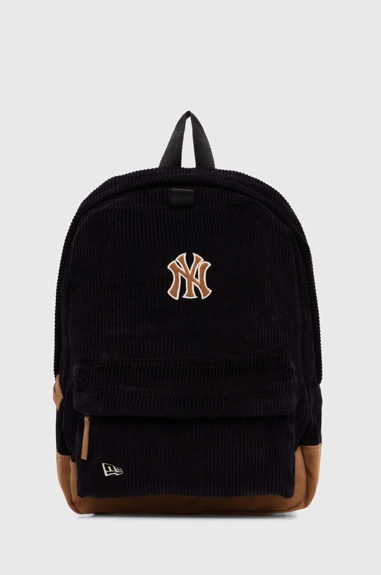 Βαμβακερό σακίδιο πλάτης New Era CORD NEW YORK YANKEES υφασμάτινο μαύρο 60503797