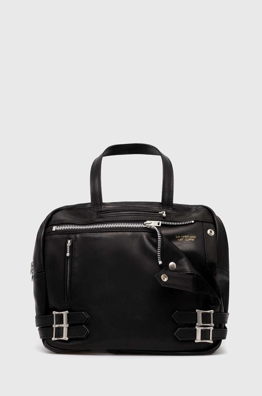 Undercover torba skórzana Backpack gładkie czarny UC0D6B04