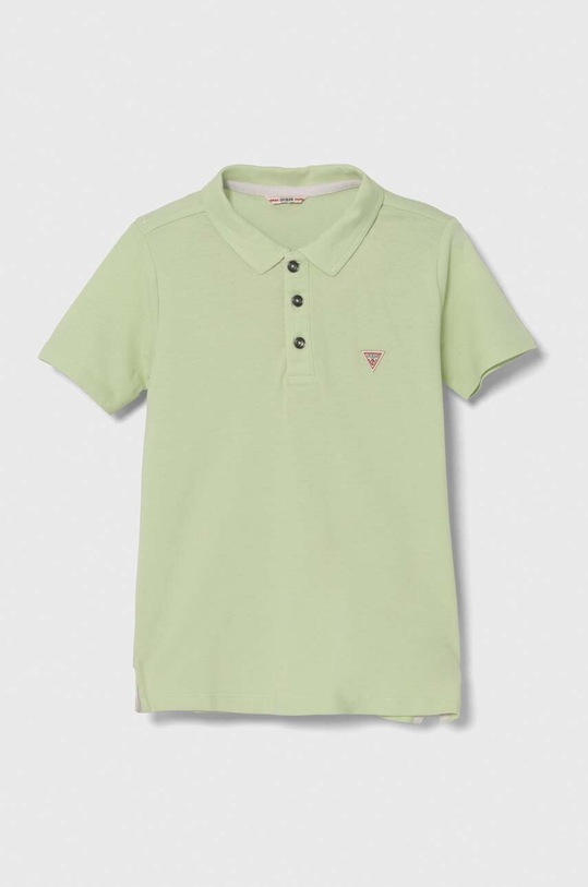 Guess polo bawełniane dziecięce bawełna zielony L2GP02.KAPY0.PPYH