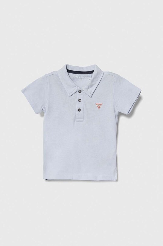 Guess polo in lana bambino/a colletto abbottonato blu N2GP03.KAPY0.PPYH